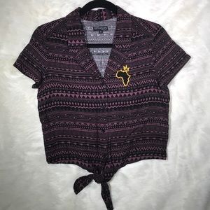 Fifth Sun 🇿🇦Pattern front tie t-shirt🇿🇦